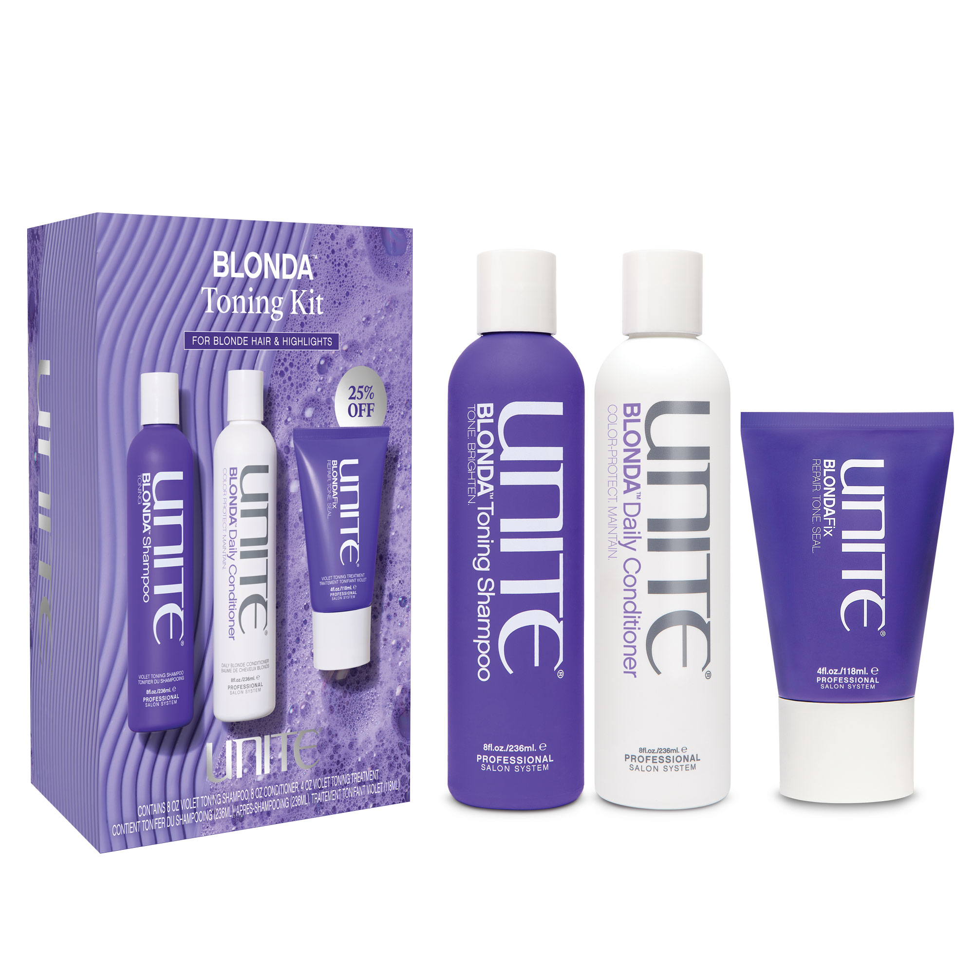 UNITE ​Holiday: BLONDA Toning Kit